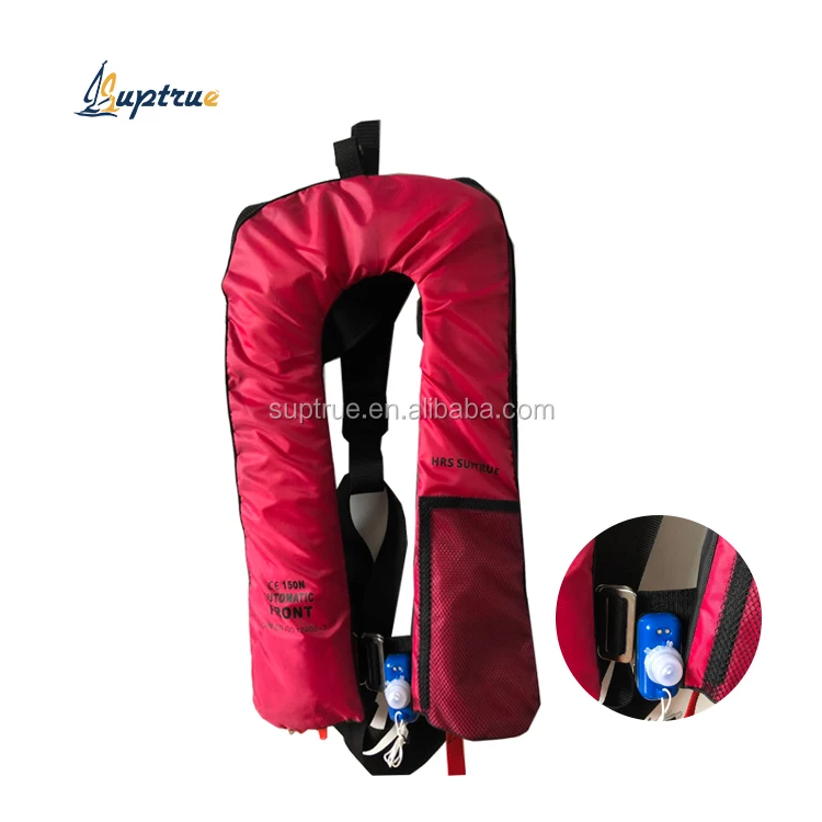 Adult child thin self inflatable life jacket
