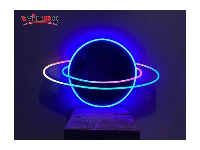 Winbo Dropshipping Custom led light neon name sign logo Room Home Decoration Free design planet neon signs