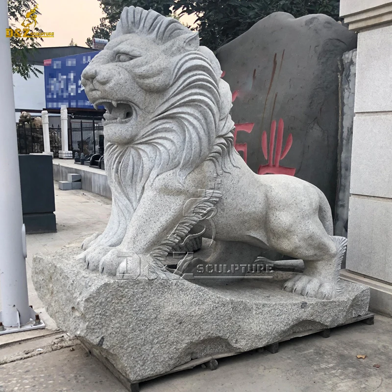 Garden Outdoor Decoration Stone Marble Lion Statue For House
