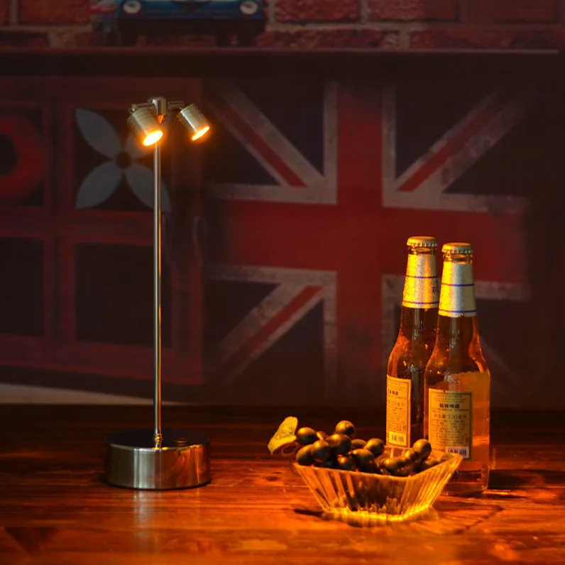 atmosphere table quiet desk lamp creative personality small night lamp high pole card holder charging bar lamp