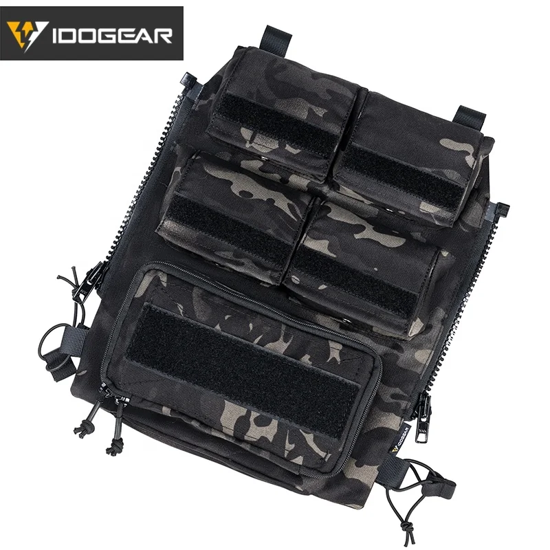IDOGEAR тактическая сумка на молнии на панели, Магнитная сумка на молнии, тактический рюкзак для AVS JPC2.0 CPC Vest