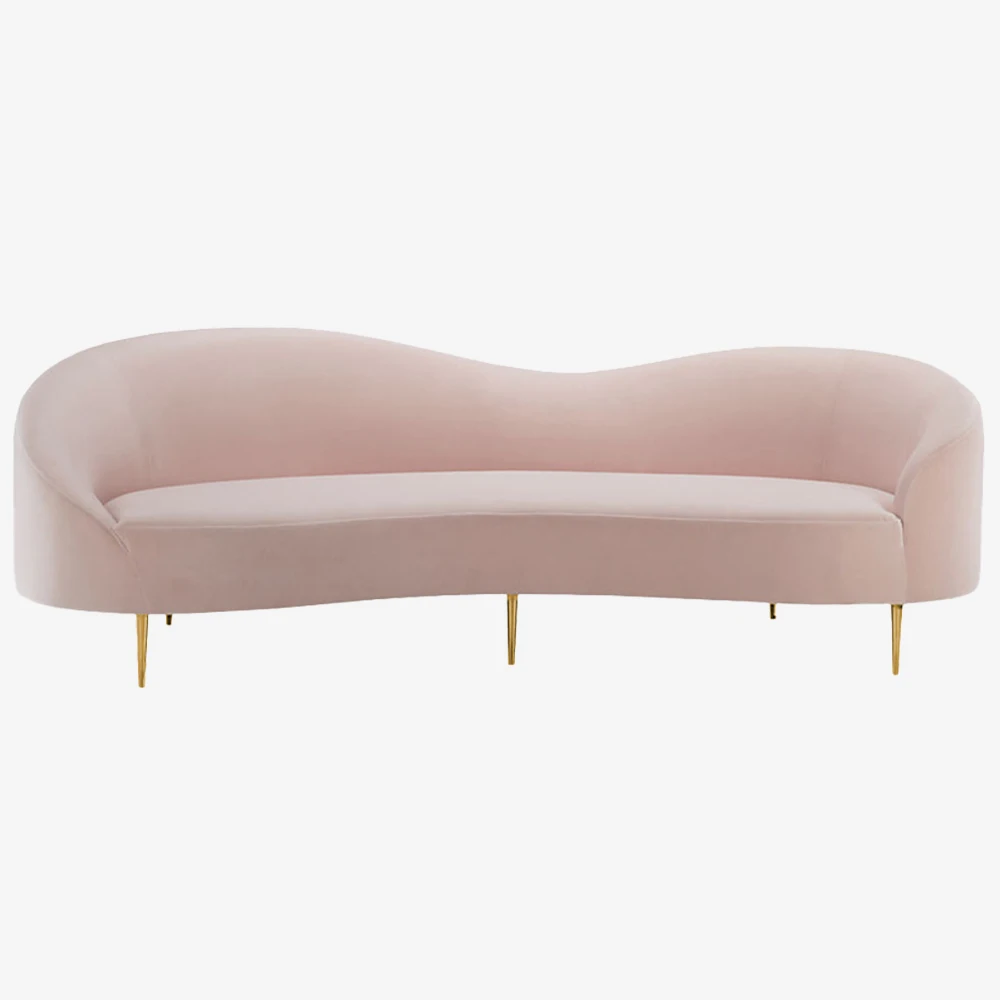 Well popular pink leisure sofa mini sofa for bedroom  sofa chair lounge