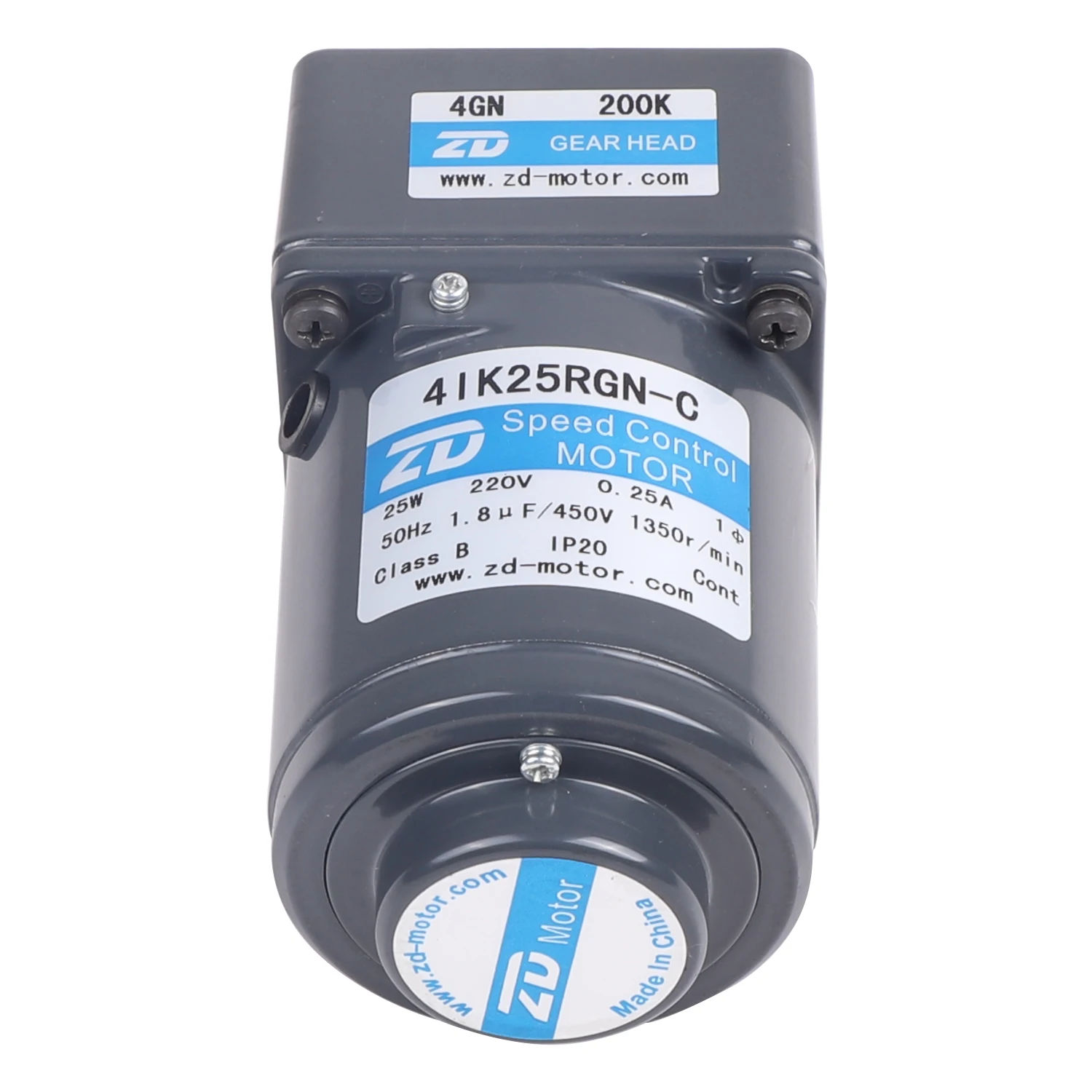 ZD 80mm Flange 25 watt 4IK25GN-C AC Reversible Speed Control Gear Motor