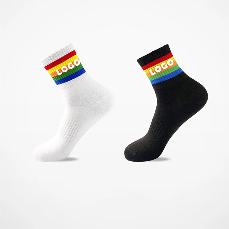 High quality custom logo men and woman girls sheer slipper socks