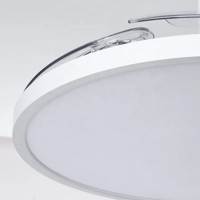 Y046 Modern remote control 42 inch bladeless 110/220v ceiling fans with lights lamp led designer luz con ventilador oculto techo