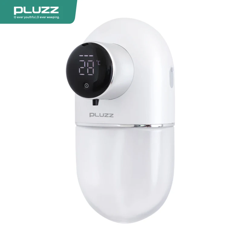 Liquid Soap Dispenser Pebbles Shape Dispenser Liquid Soap PLUZZ Temperature Display Recharged Machine For   House Hotel