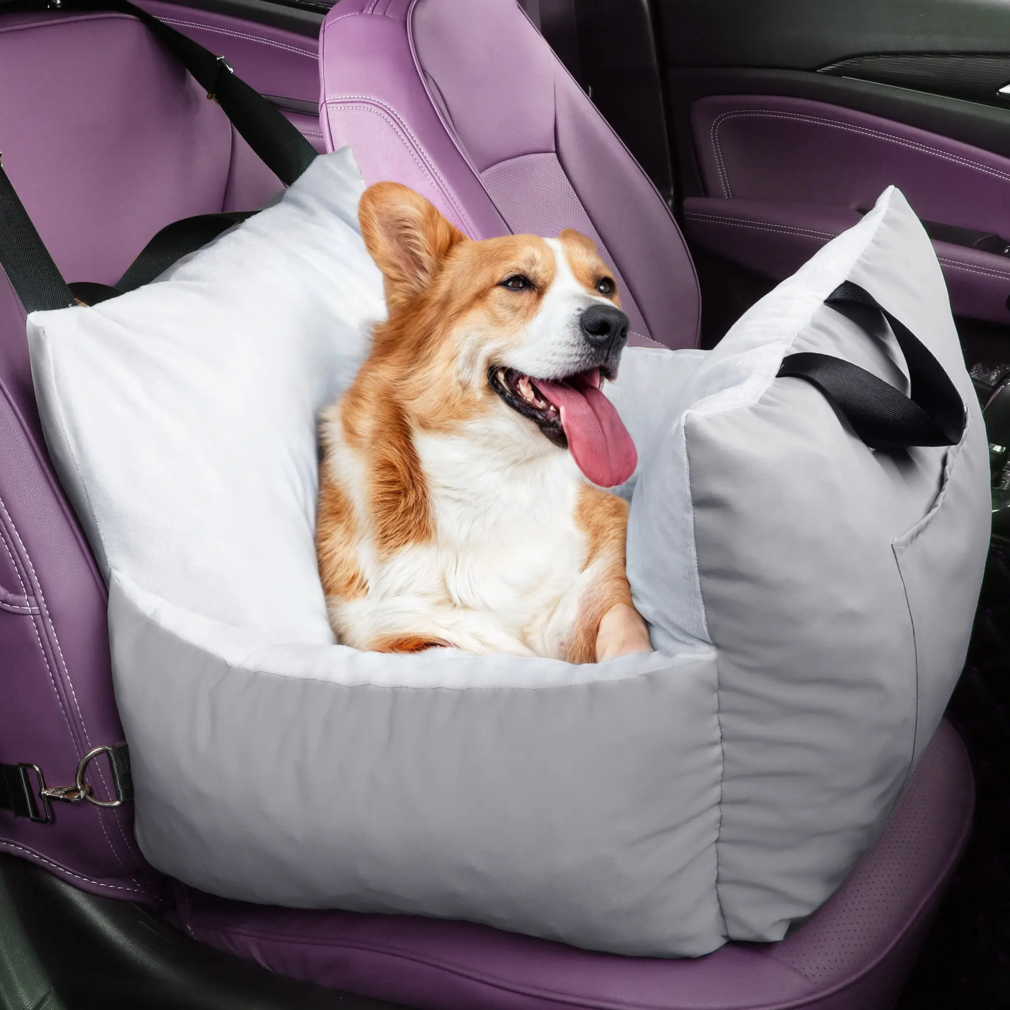 Top popular Modern Travel Dog Pet Car Bed seat cover sofa cushion booster Custom Washable luxury waterproof dog car belt seat