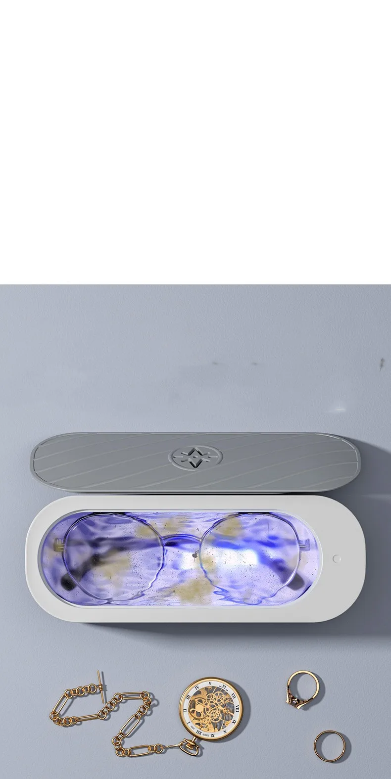 Ultrasonic Eyeglasses Cleaner Multifunction Eyeglasses Jewelry Contact Lens Wiper Cleaner Eyeglasses Cleaning