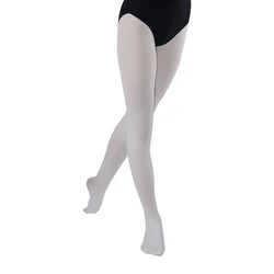 In-stock ready to ship knitted durable convertible light suntan ballet dance tights pantyhose for dancing