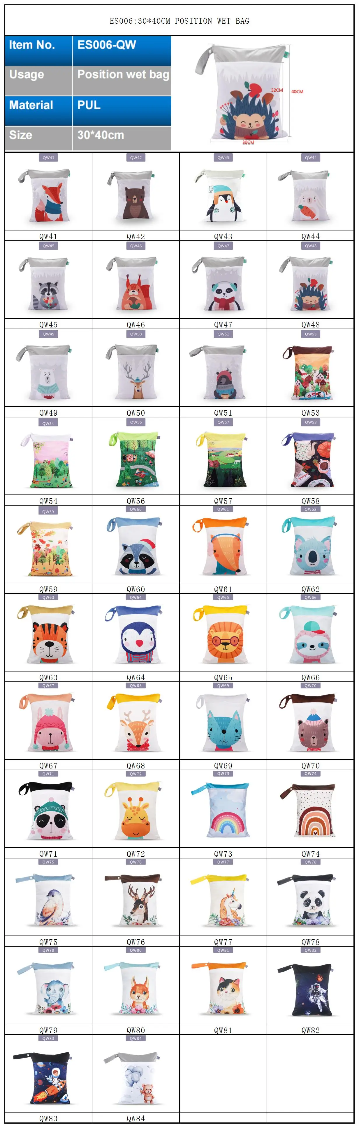 Happyflute Factory Wholesale Baby Cloth Diaper Wet Bag Waterproof Makeup Bag Traveling Gym Diaper For Pool Swimming Bathing Suit