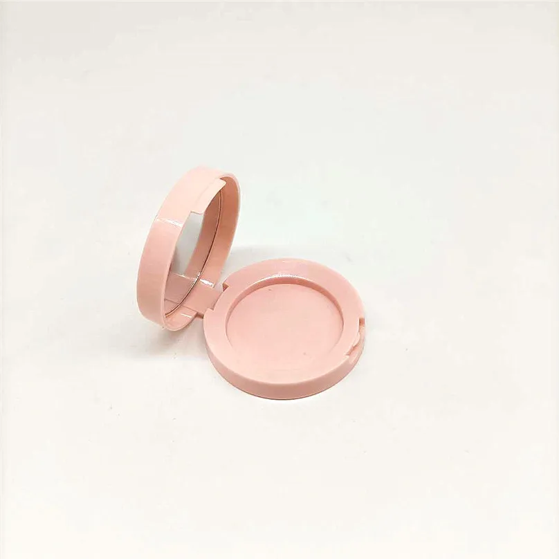 Custom Round Mini Size Makeup Case Cosmetic Primary Packaging Blush Container Pressed Powder Case