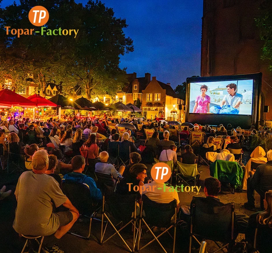 20ft Giant Air Blow Up Screen Front & Rear Inflatable Screen for Movie Night Backyard Pool Party Hom Theater pantallas inflables