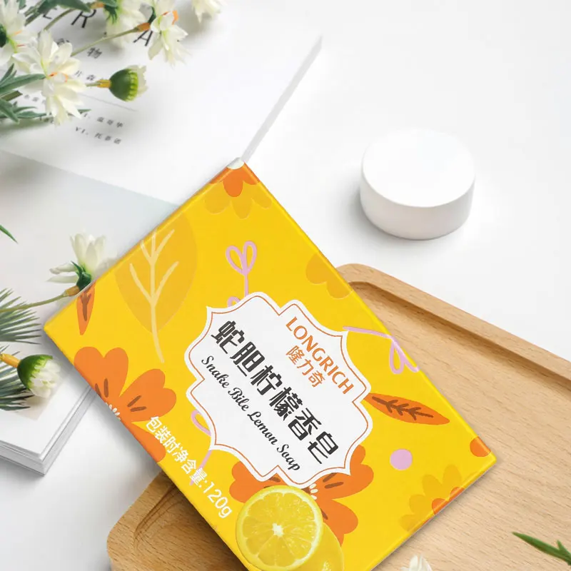 Осветляющее Мыло для лица Быстрая доставка Оптовая продажа 120 г натуральное органическое мыло индивидуальная упаковка лимонное
