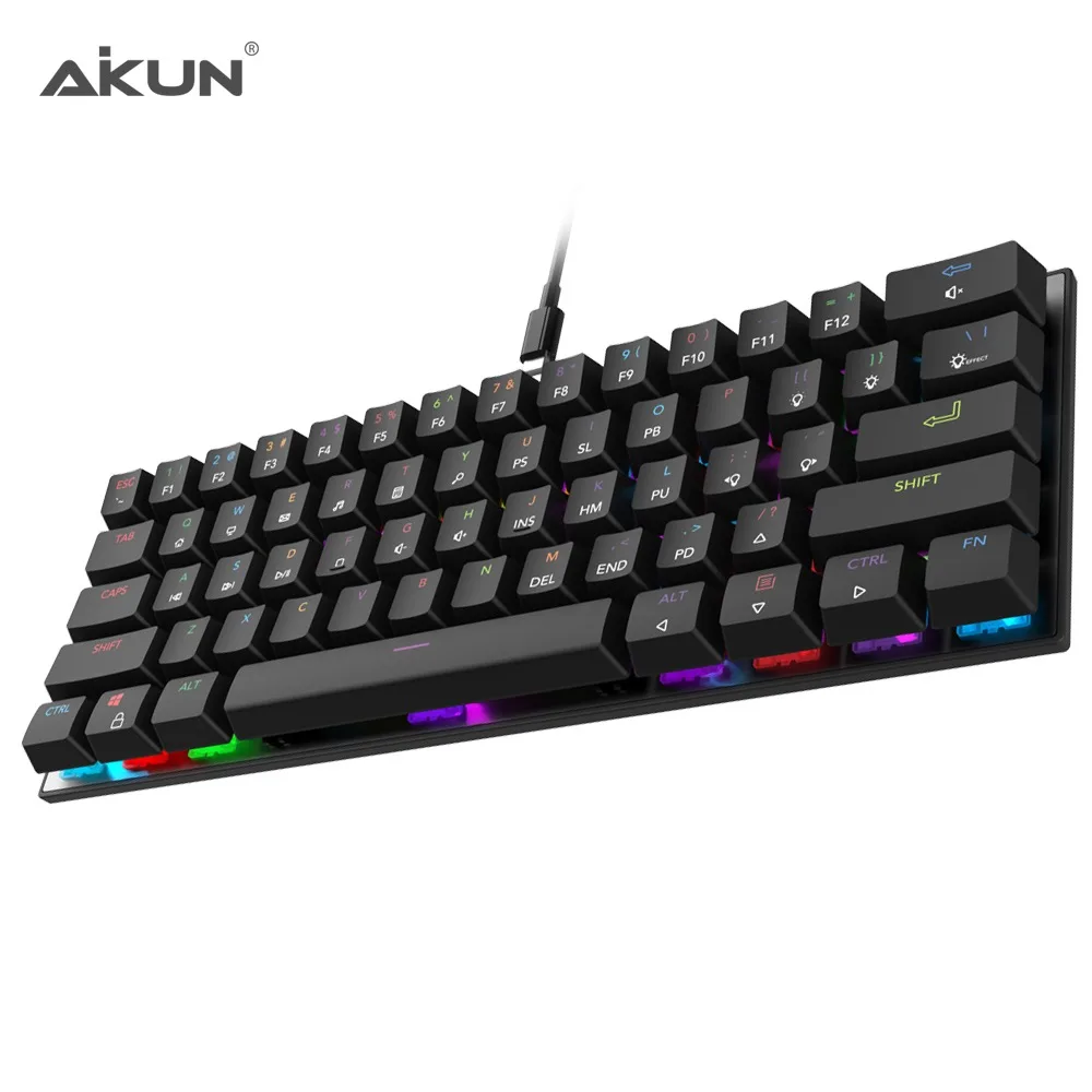 RGB  Factor Gaming Keyboard Mechanical  Professional Mechanical Gaming Keyboard Backlight  MX BLUE Switches ABS + Iron Structure