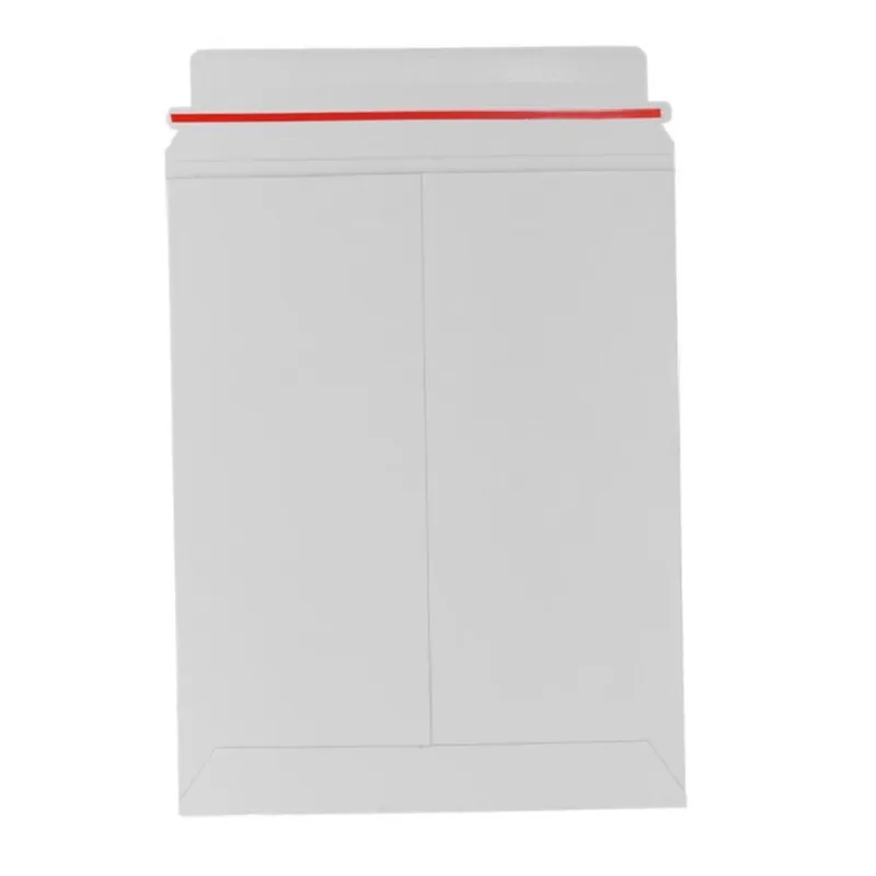 Custom Printing Self Adhesive Rigid Cardboard Envelope Document Mailers Envelopes For Express Delivery