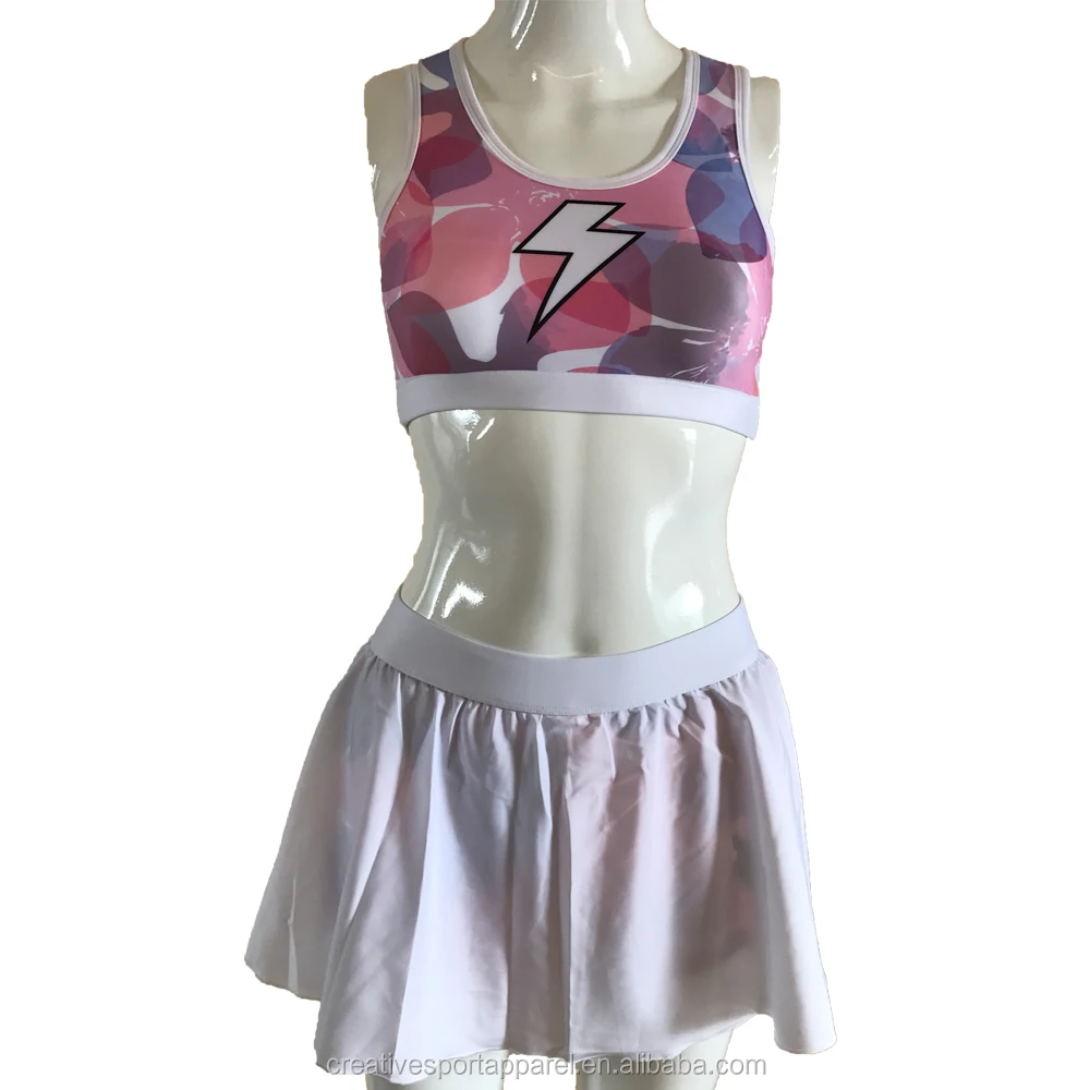 Cheerleader cheerleading cheer practice skirts training sports suits top