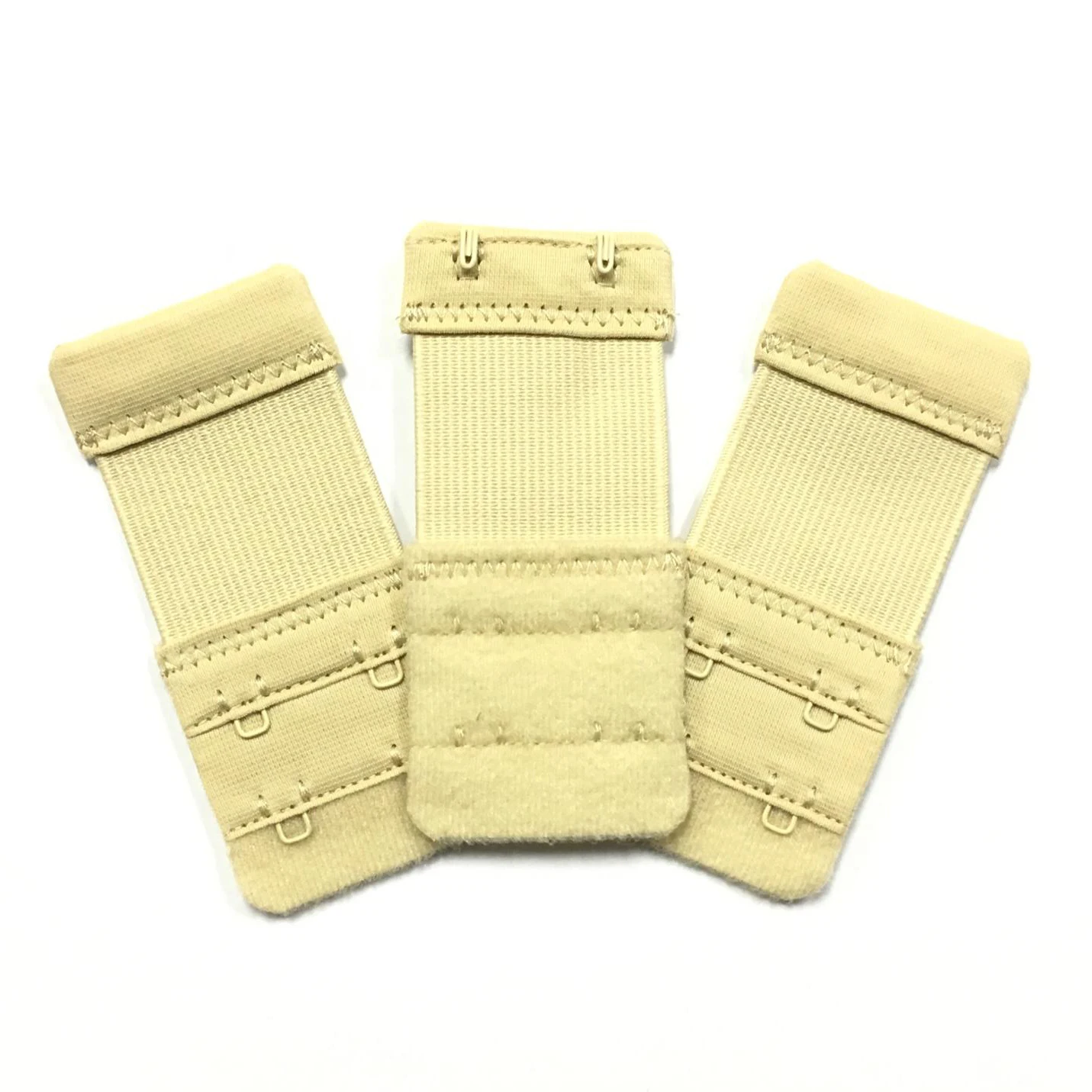 Manufacturer supply Low Price Underwear Accessories Bra Hook And Eye Tape Elastic Extender 2 rows 2 hook