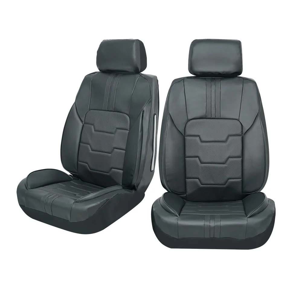 Universal Customized Leather PVC Car Seat Cover Set For Luxury Cars Seat Covers Interior Toyota Hilux Accessories