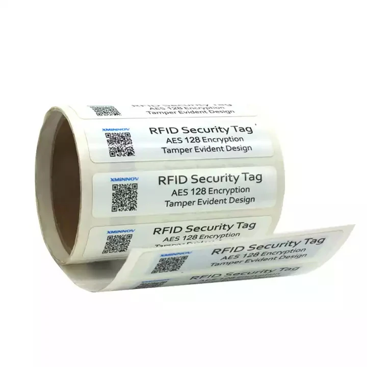 UHF rfid asset tags smart label rfid security retail tag with qr code