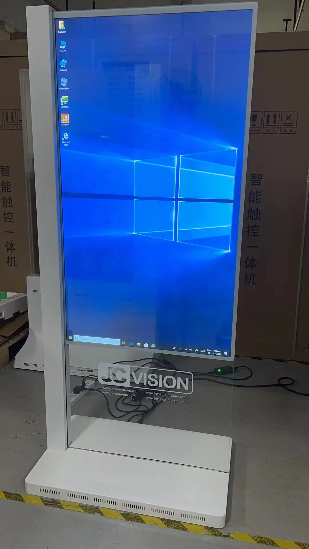 Transparent Android OLED LCD Touch Display Smart High Brightness 49inch 55 Inch Transparent OLED Displays