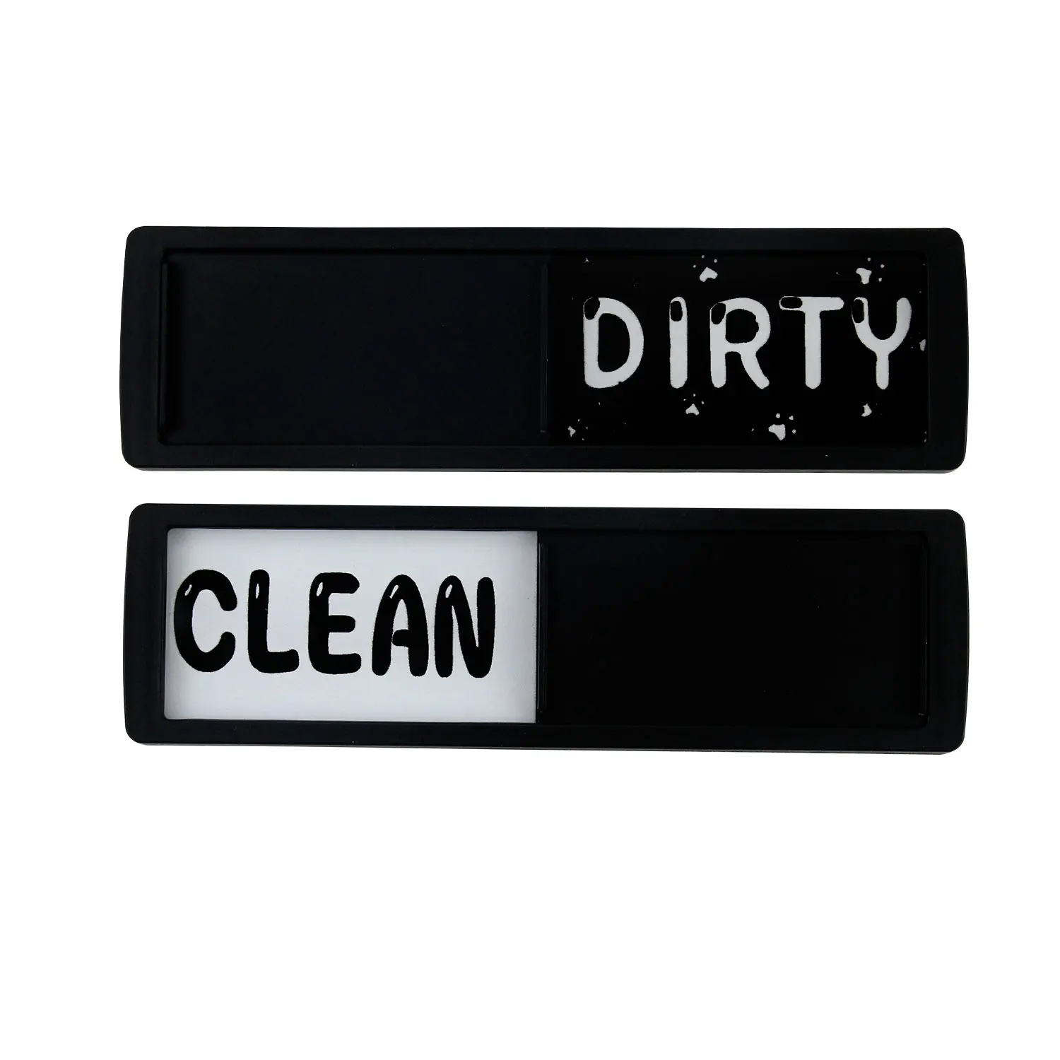 High quality customized Double Sided Magnetic Clean Dirty Dish washer bamboo dishwasher sign magnet