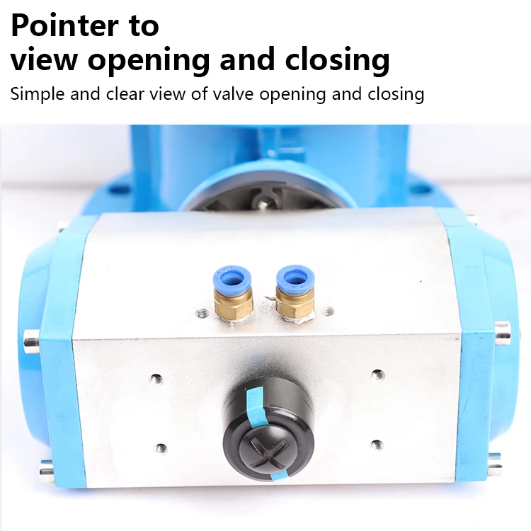 TF DN40 Cast Iron Waterproof Worm Gear EPDM seal Pneumatic Actuator Flanged Butterfly Valve