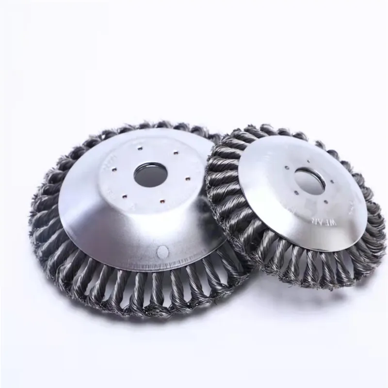 Lawn Mower Steel Wire Wheel Brush Weed Brush Disc Trimmer Head Grass Brush