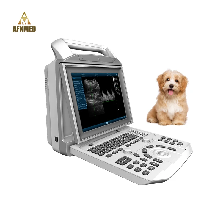 
New black white Portable veterinary ultrasound machine vet Portable ultrasound  (1600276288236)