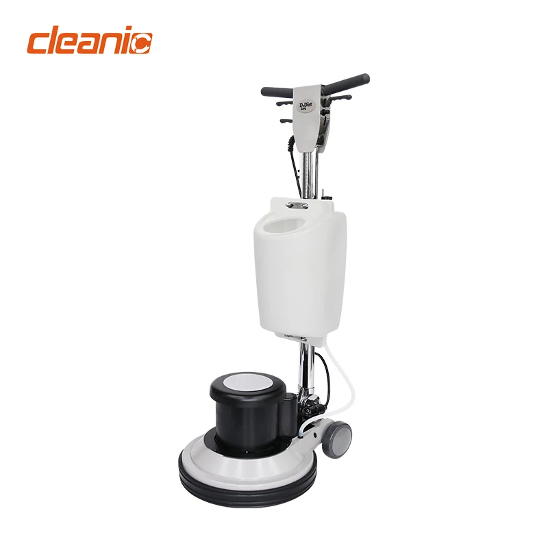 Exterior floor polish cleaning machine wired hand push industrial commercial professional single disc floor scrubber