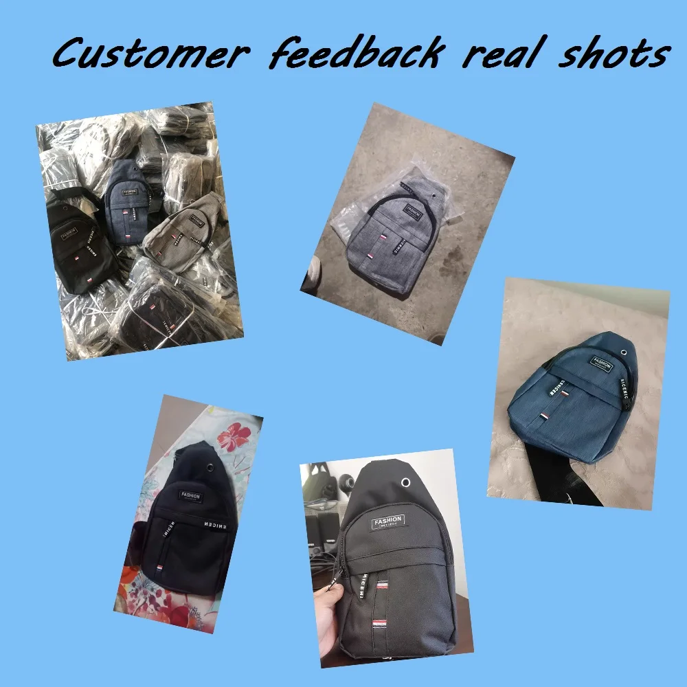 High quality new men chest bag canvas shoulder messenger bag fashion Korean casual trendy bag