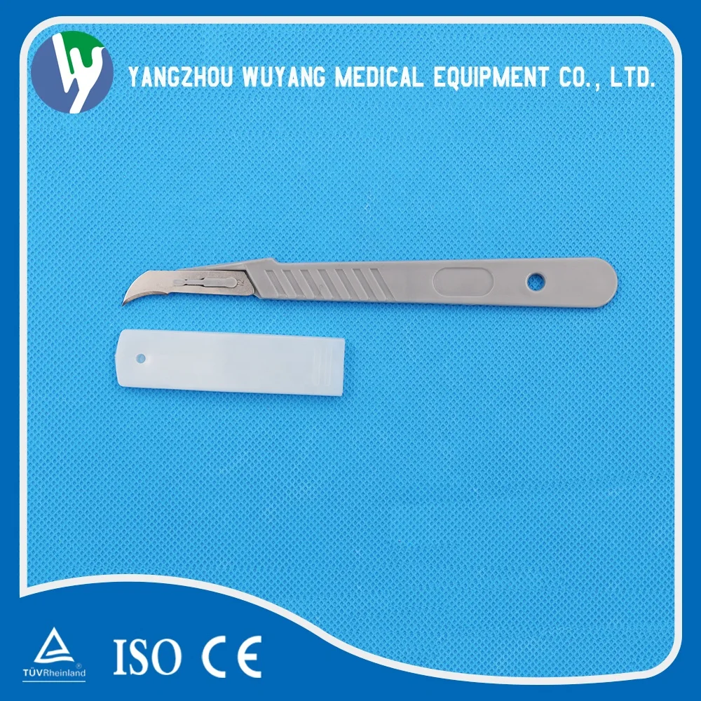 medical steel sharp surgical blade/scalpel with handle