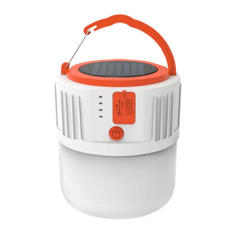 USB Rechargeable Led Camping Emergency Bulb Lantern lamp outdoor Portable Multifunctional Solar Camping light