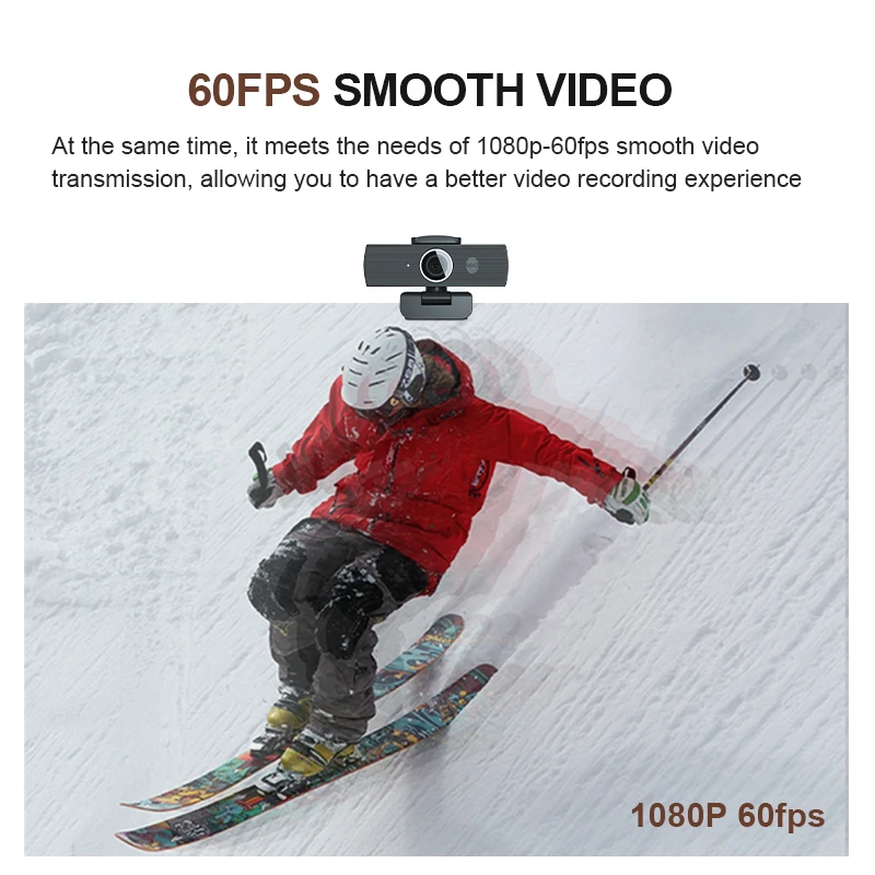 Anywii Hot sales 4k webcam camera noise reduction microphone Privacy cover 8X digital zoom conference uhd web