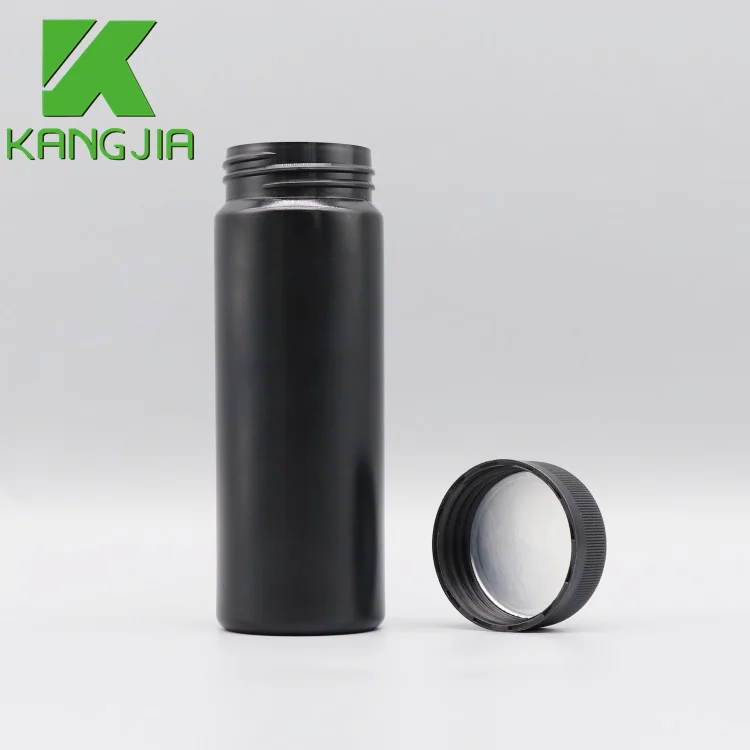 Hot sell urine test strip bottle HDPE plastic black gray urinalysis test strip bottle for packing