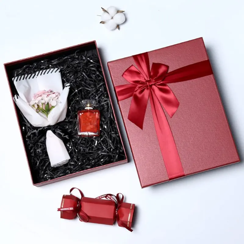 Simple business gift box packaging box rectangular packaging carton cosmetic carton with lid