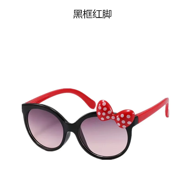Cute Cartoon Bowknot SUN Sunglasses Girls Kids Children Sunglasses Sunshade Glasses For Climbing Outdoor Sports