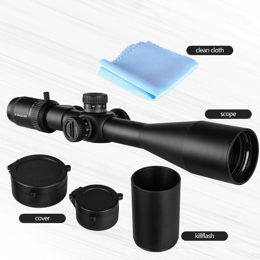 Оптический прицел SPINA FFP 6-24x50 ИК охотничий тактический