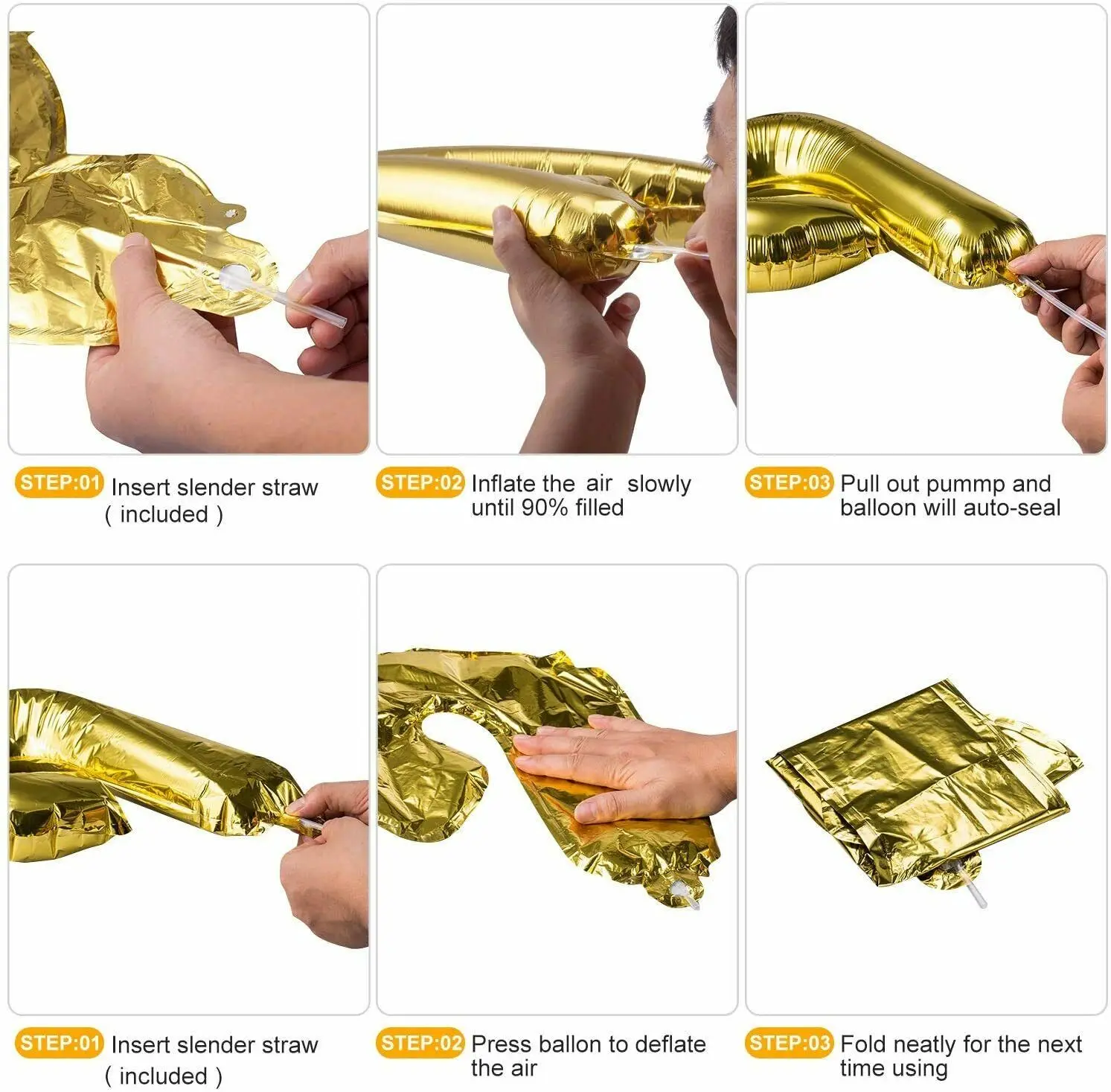 16 inch Happy Birthday Balloons Banner Balloon Bunting Party Decoration Inflating Decor Letter Foil Balloon Party