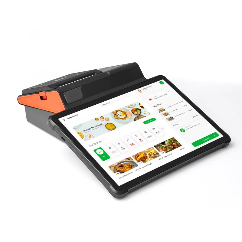 80mm Thermal Handheld Label Mobile Pos Terminal 11 Inch Tablet Android 12 Wifi 4G Pos System