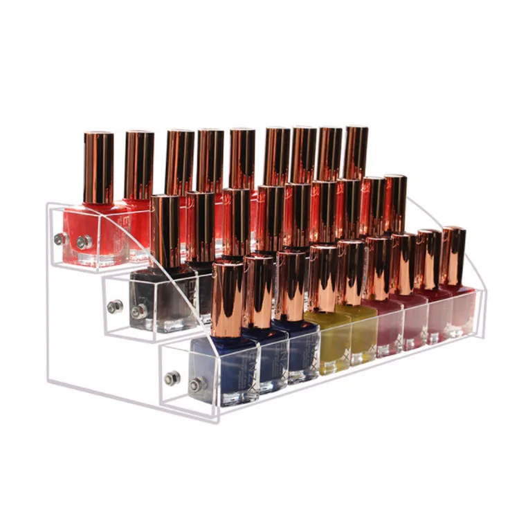 Nail Polish Organizer Acrylic Display Rack Essential Oil Storage Display Stand on The Table Makeup Organizer Stands