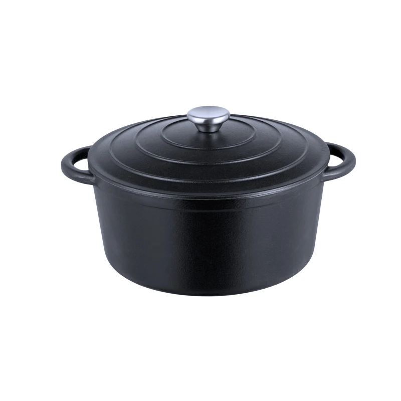 5 Pcs Enamel Cast Iron Set Including Dutch Oven Grill Pan Skillet Cooking Casseroles Cookware Set