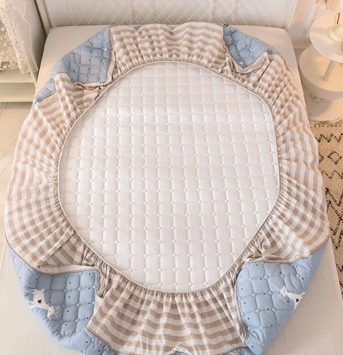 Стеганый протектор матраса из 100% хлопка по оптовой цене с милым мультяшным