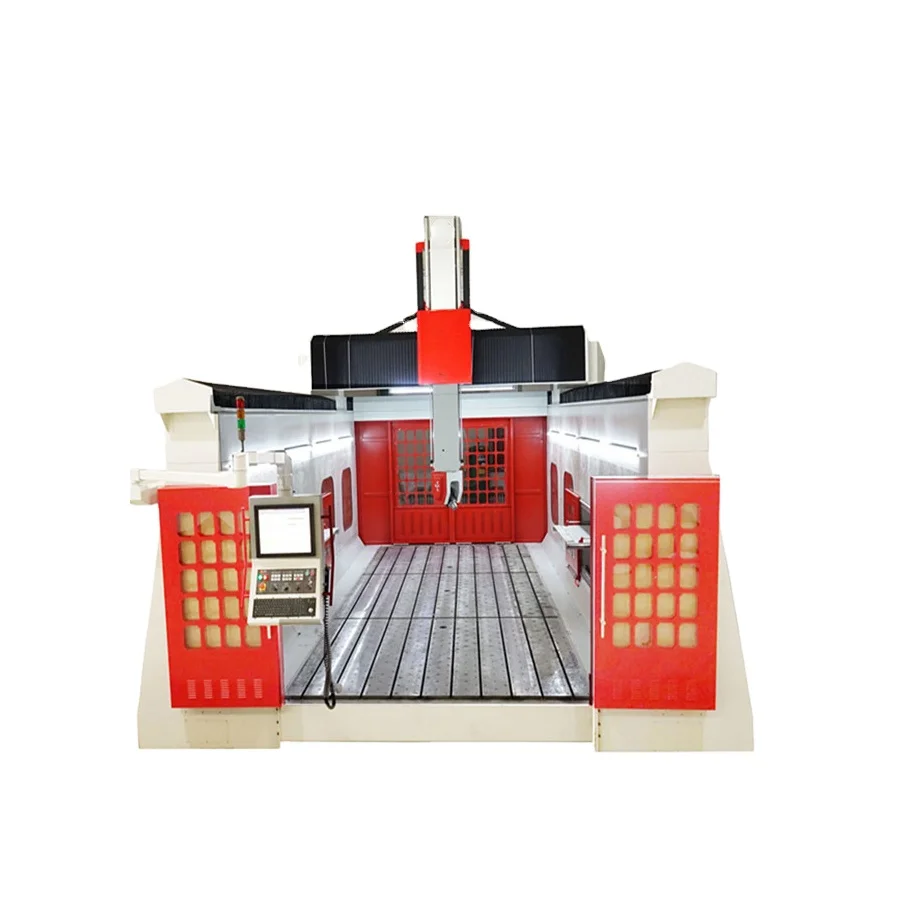 china universal X2008 large table top conventional gantry aluminium end surface milling machine  5-axis manufacturer