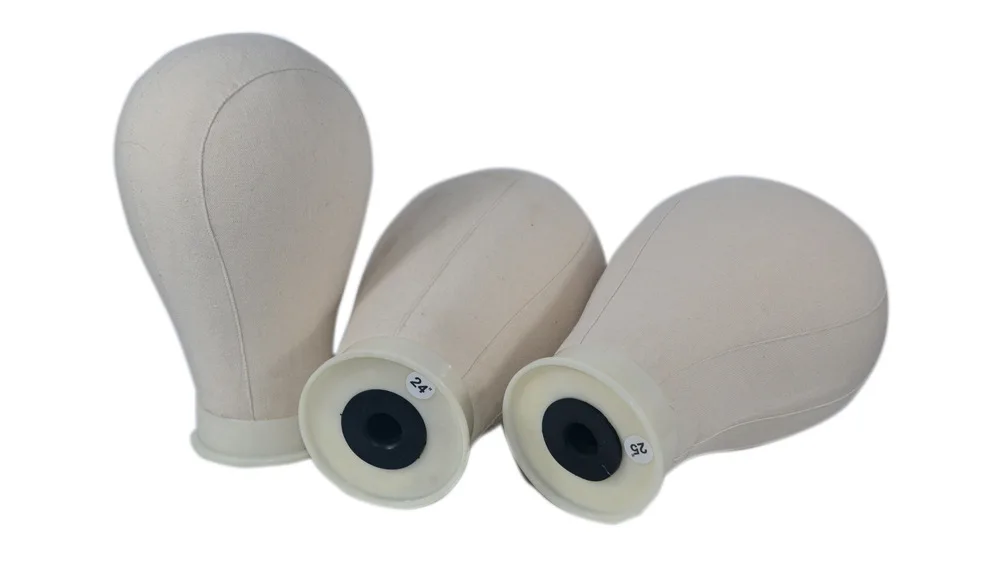 Canvas head mannequin for wigs make Female makeup jewelry display wig mannequin heads for wigs