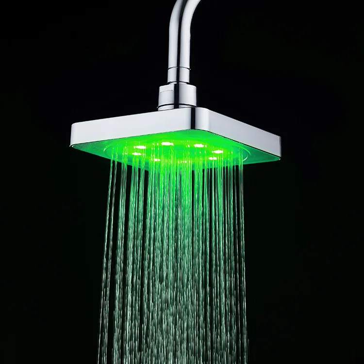 6-inch led shower head self generating colorful self changing shower head