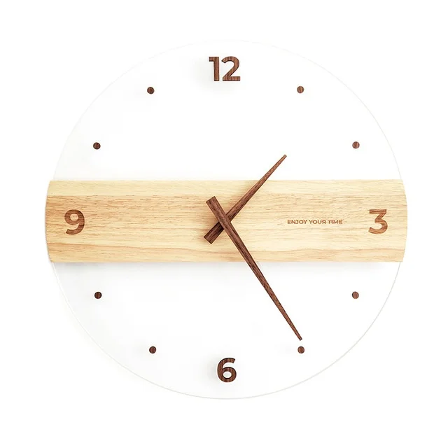 Fashion Quartz Wood Wall Clock for Home Decoration or Gift