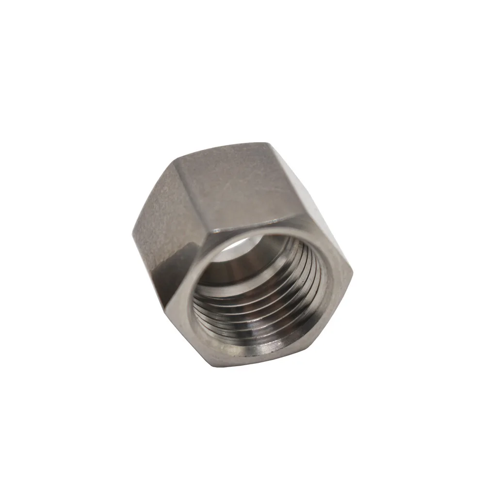 304 stainless steel ferrule fitting hexagon nuts snap ring special nut single ferrule fitting 4 6