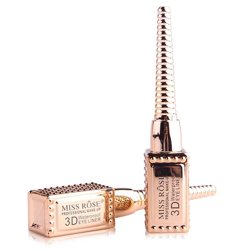 
Не пятнистая, водонепроницаемая и прочная 3D золотая подводка для глаз для женщин 