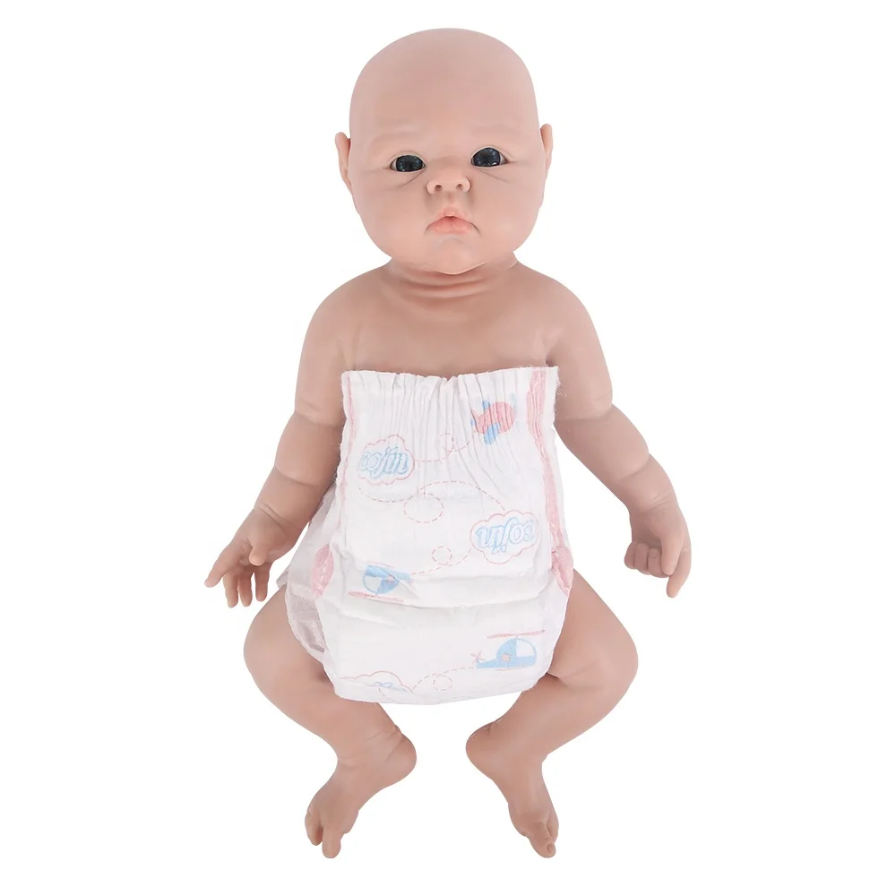 19 Inch Realistic Full Body Silicone Baby Doll Good Playmate for Kids
