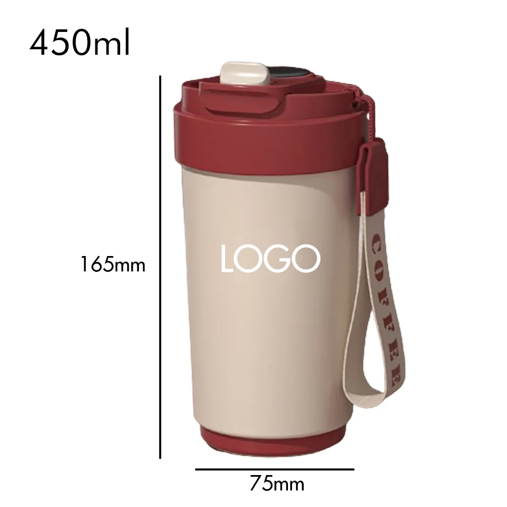 New Portable Drinkware Travel Coffee Cup Insulated Warmer Temperature Control Smart Stainless Steel Coffee Mugs